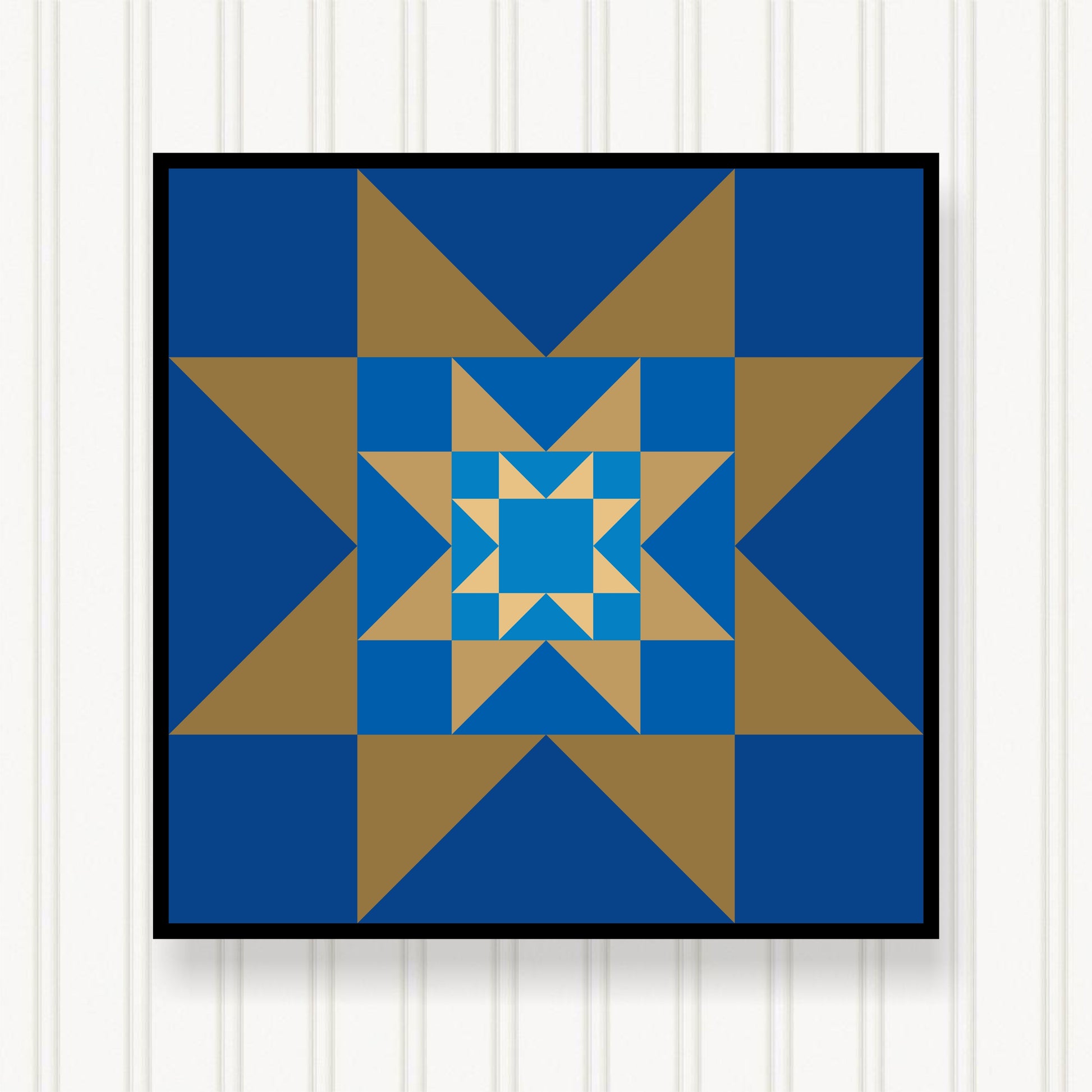 a picture of a blue and brown star