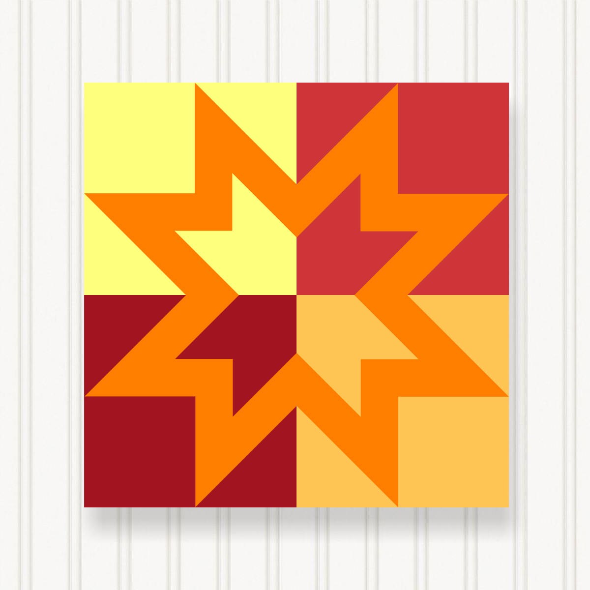 BARN QUILT Block,, 7 Beautiful Sizes, Wall Art Decor, Barn Quilt Sign, Barn Quilt Design BQ011-03