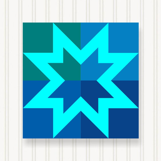 BARN QUILT Block,, 7 Beautiful Sizes, Wall Art Decor, Barn Quilt Sign, Barn Quilt Design BQ011-04