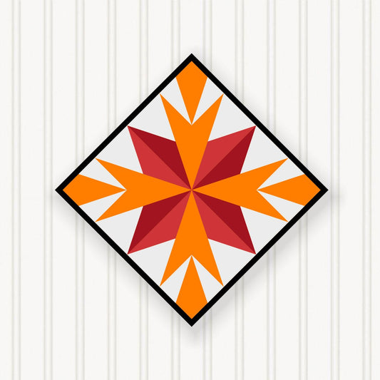 BARN QUILT Block,, 7 Beautiful Sizes, Wall Art Decor, Barn Quilt Sign, Barn Quilt Design BQ049-02