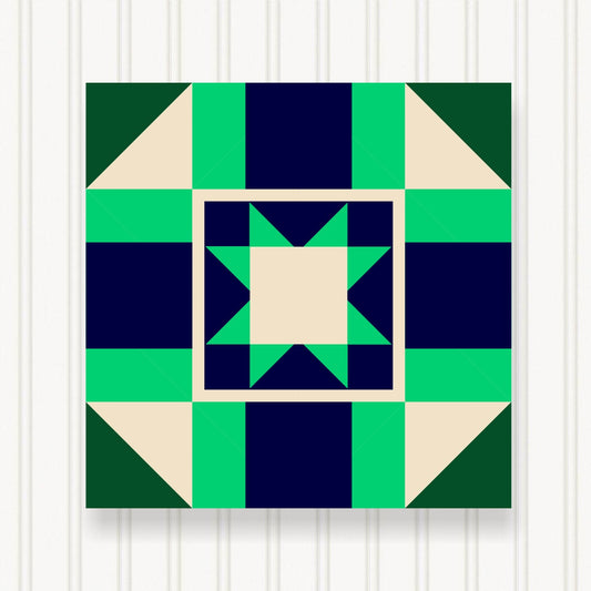 BARN QUILT Block, 7 Beautiful Sizes, Wall Art Decor, Barn Quilt Sign, Barn Quilt Design BQ017-02