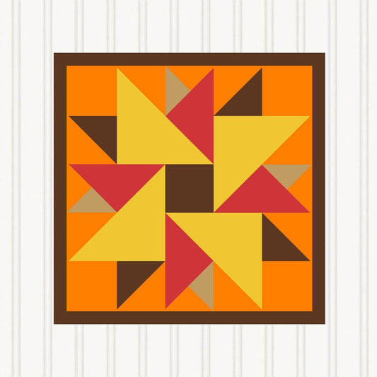 BARN QUILT Block,, 7 Beautiful Sizes, Wall Art Decor, Barn Quilt Sign, Barn Quilt Design BQ012-03