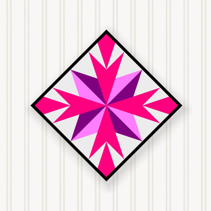 BARN QUILT Block,, 7 Beautiful Sizes, Wall Art Decor, Barn Quilt Sign, Barn Quilt Design BQ049-03