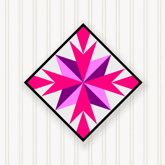 BARN QUILT Block,, 7 Beautiful Sizes, Wall Art Decor, Barn Quilt Sign, Barn Quilt Design BQ049-03