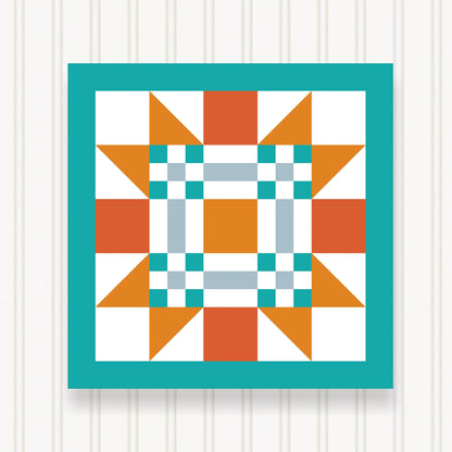 BARN QUILT Block,, 7 Beautiful Sizes, Wall Art Decor, Barn Quilt Sign, Barn Quilt Design BQ048-02
