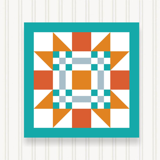 BARN QUILT Block,, 7 Beautiful Sizes, Wall Art Decor, Barn Quilt Sign, Barn Quilt Design BQ048-02