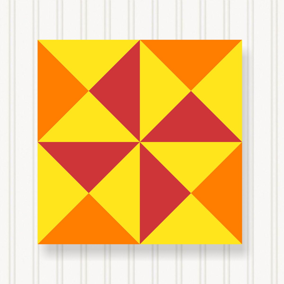 BARN QUILT Block,, 7 Beautiful Sizes, Wall Art Decor, Barn Quilt Sign, Barn Quilt Design BQ001-05