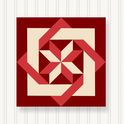 BARN QUILT Block, 7 Beautiful Sizes, Wall Art Decor, Barn Quilt Sign, Barn Quilt Design BQ003-05