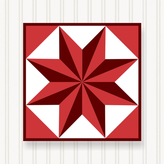BARN QUILT Block, 7 Beautiful Sizes, Wall Art Decor, Barn Quilt Sign, Barn Quilt Design BQ004-02