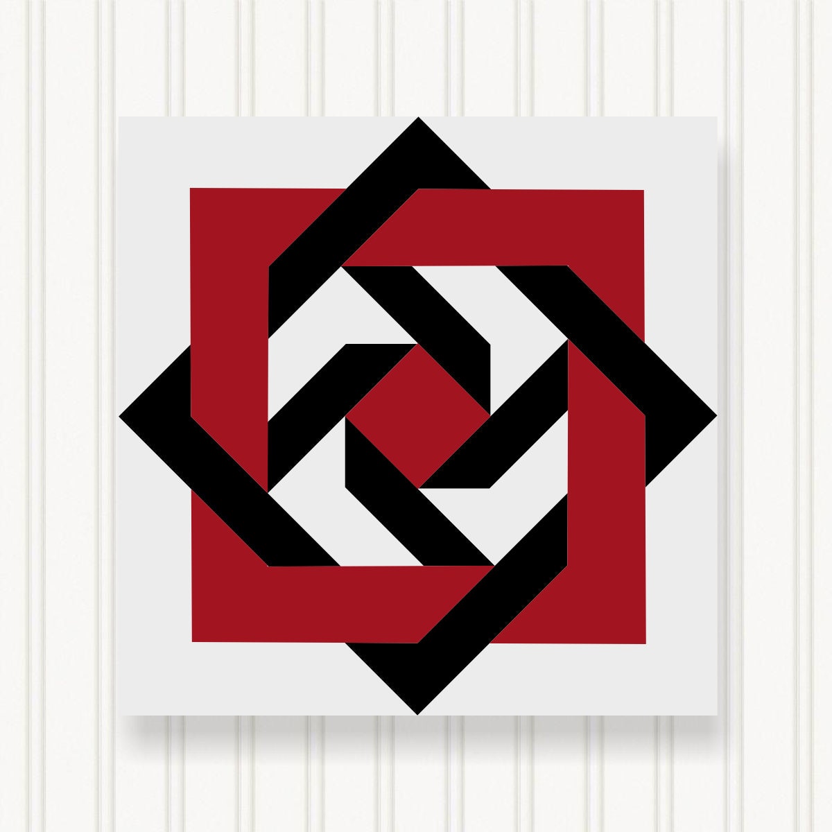 BARN QUILT Block, 7 Beautiful Sizes, Wall Art Decor, Barn Quilt Sign, Barn Quilt Design BQ005-01