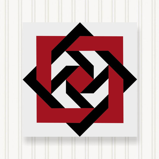 BARN QUILT Block, 7 Beautiful Sizes, Wall Art Decor, Barn Quilt Sign, Barn Quilt Design BQ005-01