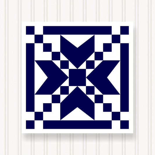 BARN QUILT Block, 7 Beautiful Sizes, Wall Art Decor, Barn Quilt Sign, Barn Quilt Design BQ006-04
