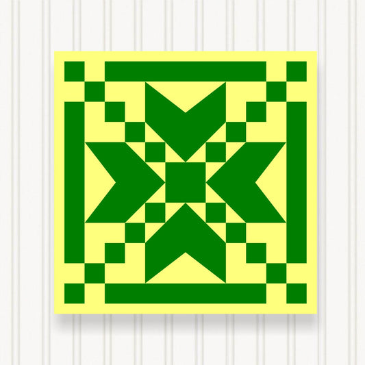 BARN QUILT Block, 7 Beautiful Sizes, Wall Art Decor, Barn Quilt Sign, Barn Quilt Design BQ006-05