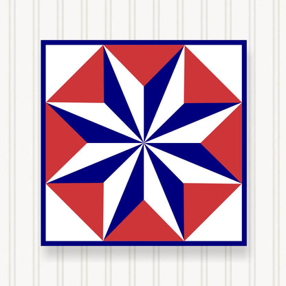 BARN QUILT Block, 7 Beautiful Sizes, Wall Art Decor, Barn Quilt Sign, Barn Quilt Design BQ004-01