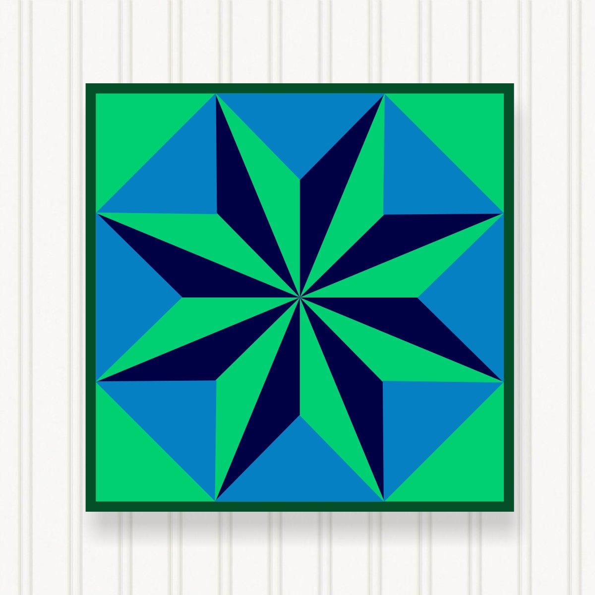 BARN QUILT Block,, 7 Beautiful Sizes, Wall Art Decor, Barn Quilt Sign, Barn Quilt Design BQ004-04