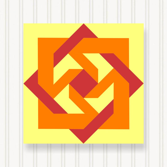 BARN QUILT Block,, 7 Beautiful Sizes, Wall Art Decor, Barn Quilt Sign, Barn Quilt Design BQ005-02