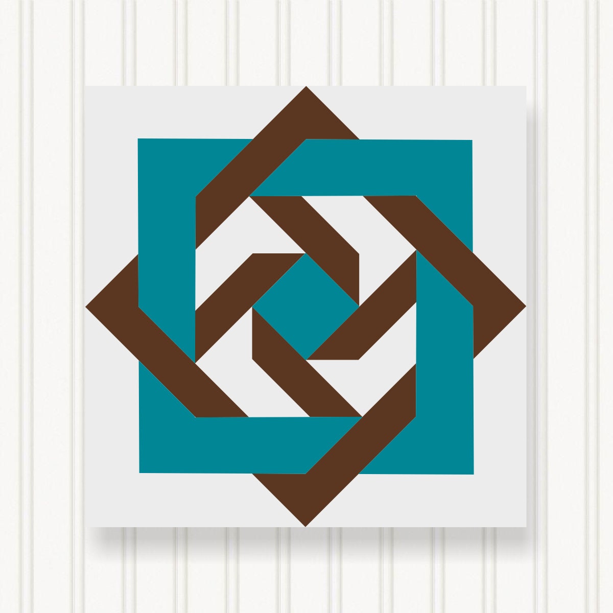 BARN QUILT Block, 7 Beautiful Sizes, Wall Art Decor, Barn Quilt Sign, Barn Quilt Design BQ005-04