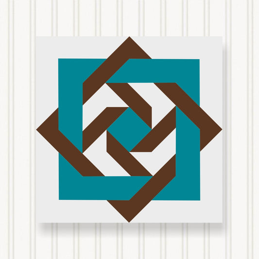 BARN QUILT Block, 7 Beautiful Sizes, Wall Art Decor, Barn Quilt Sign, Barn Quilt Design BQ005-04