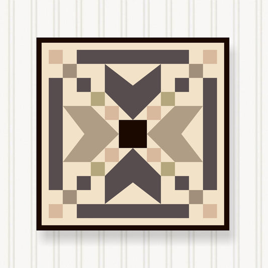 BARN QUILT Block, 7 Beautiful Sizes, Wall Art Decor, Barn Quilt Sign, Barn Quilt Design BQ006-06