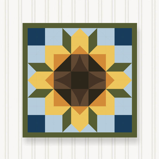 BARN QUILT Block,, 7 Beautiful Sizes, Wall Art Decor, Barn Quilt Sign, Barn Quilt Design BQ051