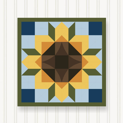 BARN QUILT Block, 7 Beautiful Sizes, Wall Art Decor, Barn Quilt Sign, Barn Quilt Design BQ051