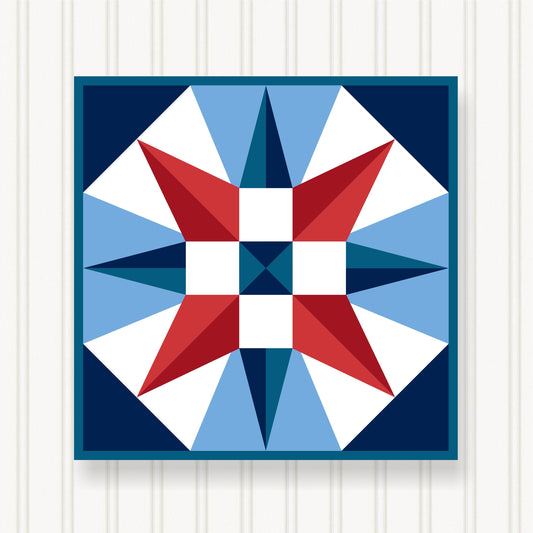 BARN QUILT Block,, 7 Beautiful Sizes, Wall Art Decor, Barn Quilt Sign, Barn Quilt Design BQ056