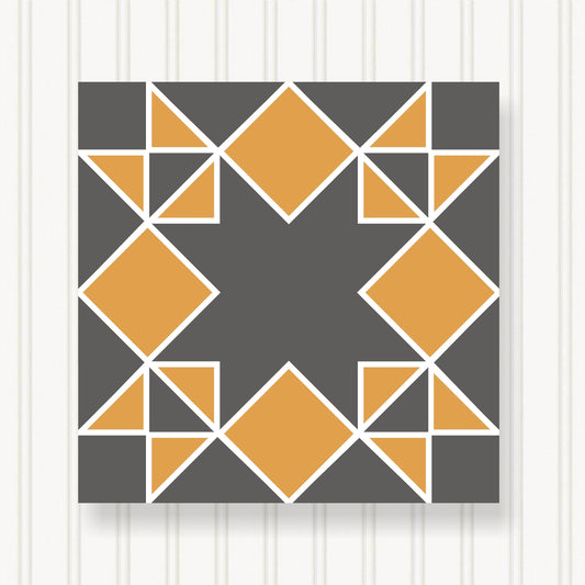BARN QUILT Block,, 7 Beautiful Sizes, Wall Art Decor, Barn Quilt Sign, Barn Quilt Design BQ060