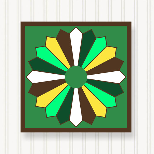 BARN QUILT Block,, 7 Beautiful Sizes, Wall Art Decor, Barn Quilt Sign, Barn Quilt Design BQ037-01