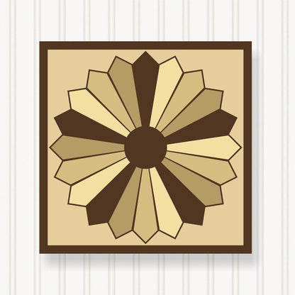 BARN QUILT Block,, 7 Beautiful Sizes, Wall Art Decor, Barn Quilt Sign, Barn Quilt Design BQ037-03