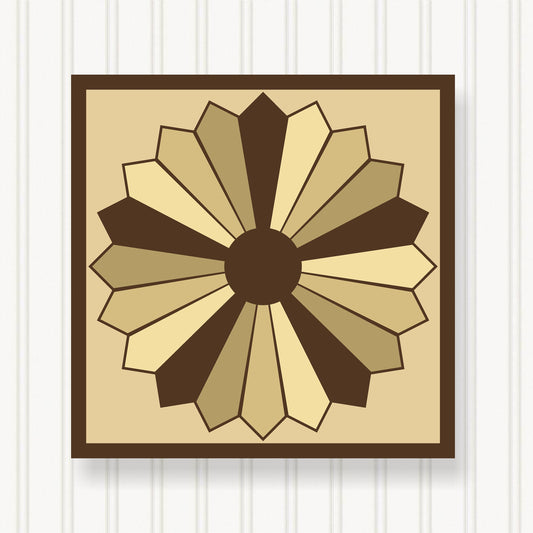 BARN QUILT Block,, 7 Beautiful Sizes, Wall Art Decor, Barn Quilt Sign, Barn Quilt Design BQ037-03