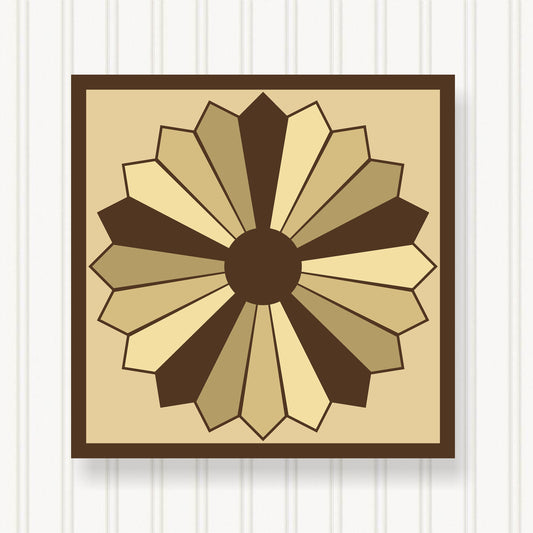 BARN QUILT Block, 7 Beautiful Sizes, Wall Art Decor, Barn Quilt Sign, Barn Quilt Design BQ037-03
