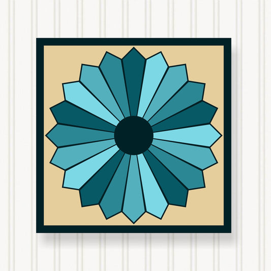 BARN QUILT Block,, 7 Beautiful Sizes, Wall Art Decor, Barn Quilt Sign, Barn Quilt Design BQ037-04