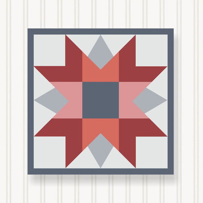 BARN QUILT Block, 7 Beautiful Sizes, Wall Art Decor, Barn Quilt Sign, Barn Quilt Design BQ036-04