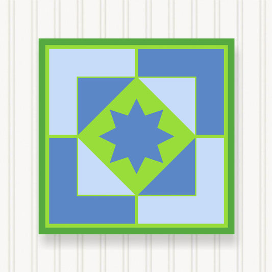 BARN QUILT Block,, 7 Beautiful Sizes, Wall Art Decor, Barn Quilt Sign, Barn Quilt Design BQ066-03