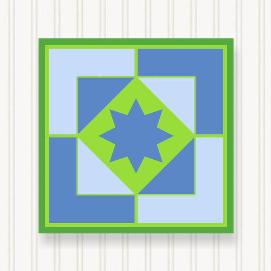 BARN QUILT Block, 7 Beautiful Sizes, Wall Art Decor, Barn Quilt Sign, Barn Quilt Design BQ066-03