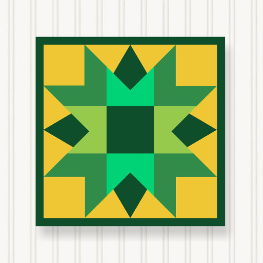 BARN QUILT Block,, 7 Beautiful Sizes, Wall Art Decor, Barn Quilt Sign, Barn Quilt Design BQ036-05