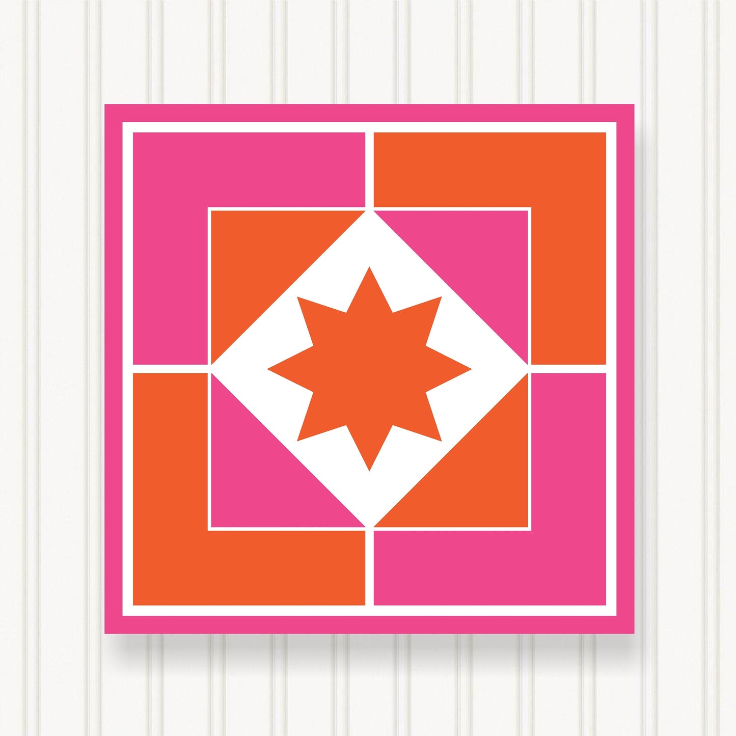 BARN QUILT Block, 7 Beautiful Sizes, Wall Art Decor, Barn Quilt Sign, Barn Quilt Design BQ066-04
