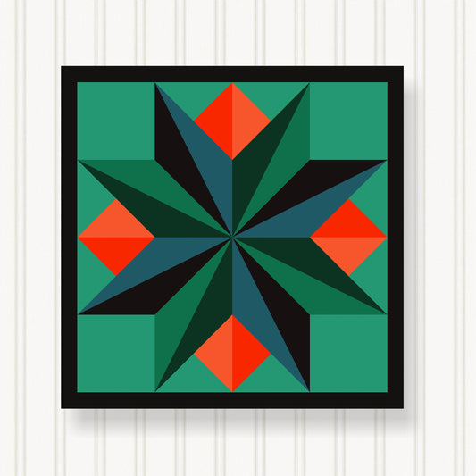 BARN QUILT Block,, 7 Beautiful Sizes, Wall Art Decor, Barn Quilt Sign, Barn Quilt Design BQ034-04