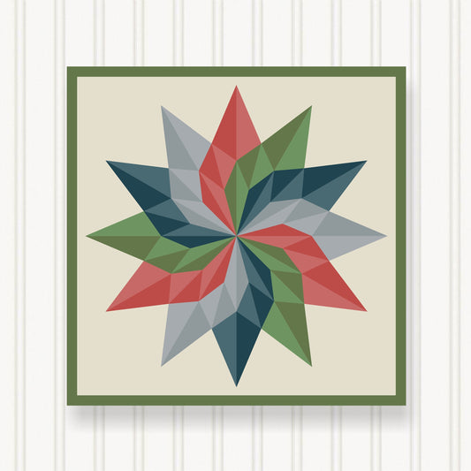 BARN QUILT Block, 7 Beautiful Sizes, Wall Art Decor, Barn Quilt Sign, Barn Quilt Design BQ072-02