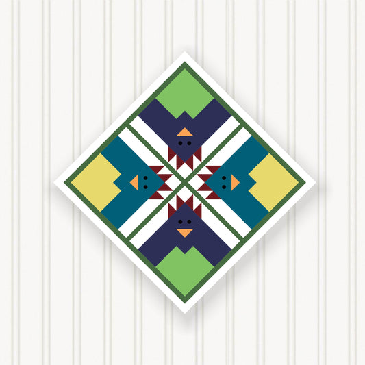 BARN QUILT Block,, 7 Beautiful Sizes, Wall Art Decor, Barn Quilt Sign, Barn Quilt Design BQ074