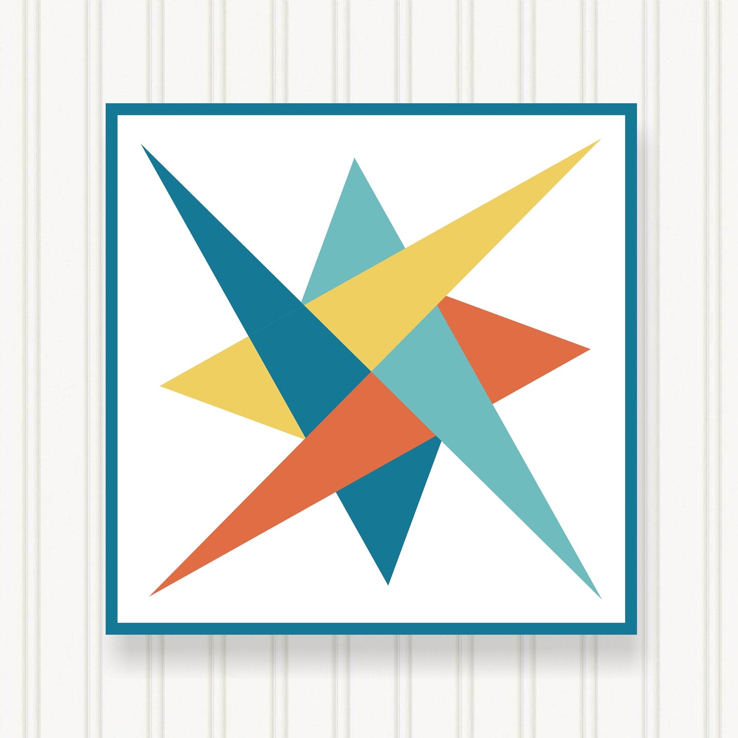 BARN QUILT Block,, 7 Beautiful Sizes, Wall Art Decor, Barn Quilt Sign, Barn Quilt Design BQ077
