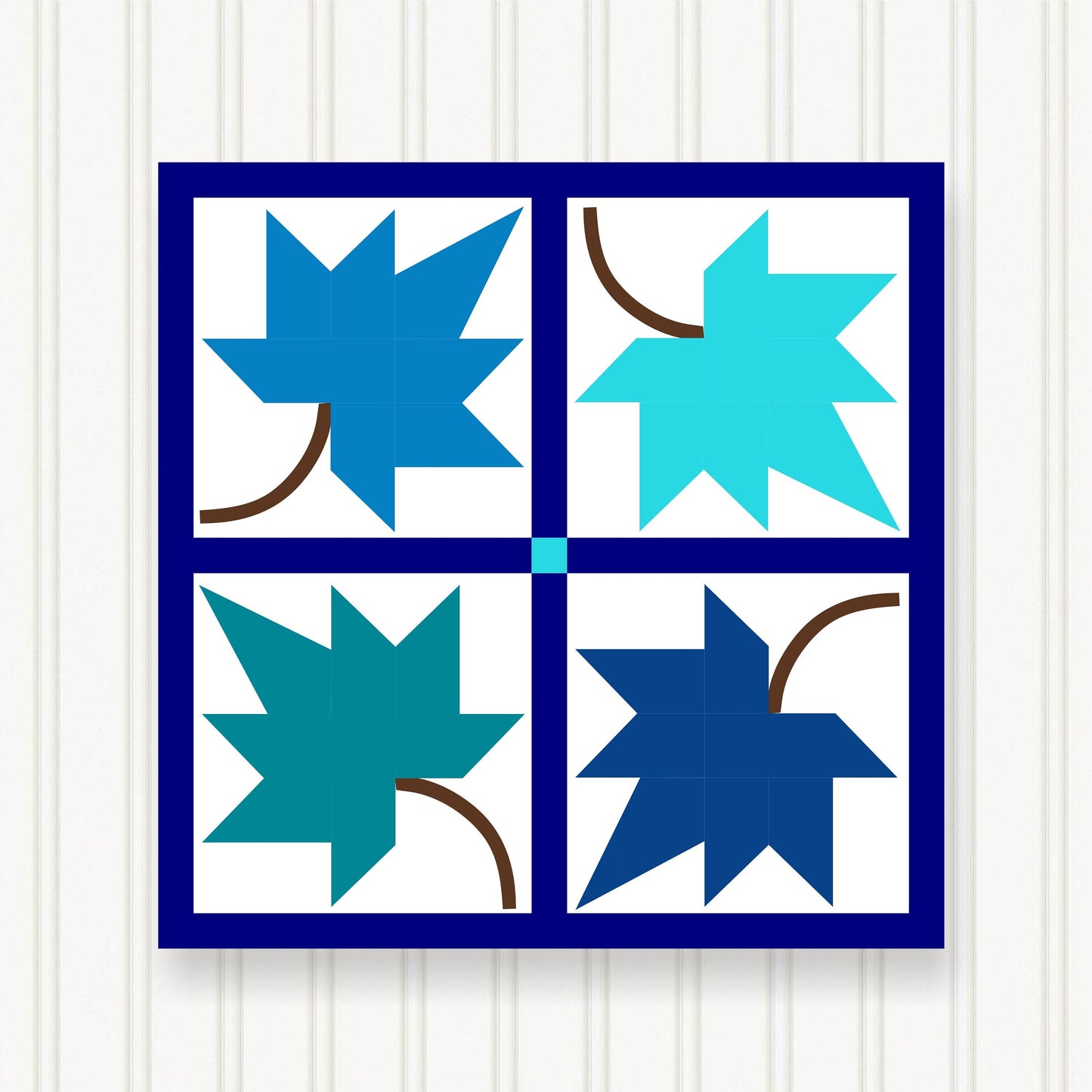 BARN QUILT Block,, 7 Beautiful Sizes, Wall Art Decor, Barn Quilt Sign, Barn Quilt Design BQ019-03