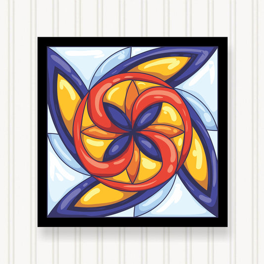 BARN QUILT Block,, 7 Beautiful Sizes, Wall Art Decor, Barn Quilt Sign, Barn Quilt Design BQ041