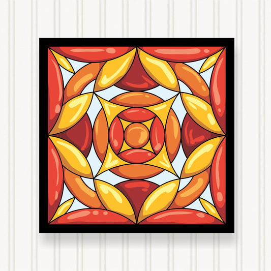 BARN QUILT Block,, 7 Beautiful Sizes, Wall Art Decor, Barn Quilt Sign, Barn Quilt Design BQ042