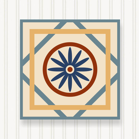 BARN QUILT Block,, 7 Beautiful Sizes, Wall Art Decor, Barn Quilt Sign, Barn Quilt Design BQ025
