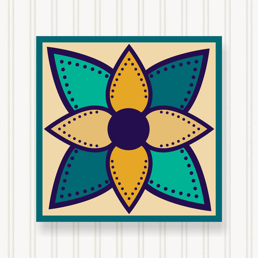 BARN QUILT Block,, 7 Beautiful Sizes, Wall Art Decor, Barn Quilt Sign, Barn Quilt Design BQ040