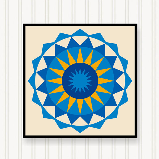 BARN QUILT Block,, 7 Beautiful Sizes, Wall Art Decor, Barn Quilt Sign, Barn Quilt Design BQ084-01