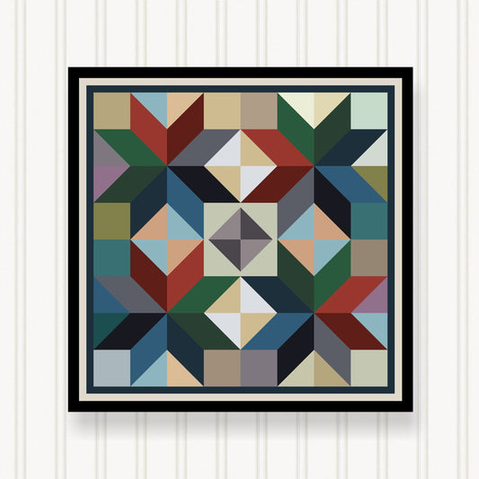 BARN QUILT Block,, 7 Beautiful Sizes, Wall Art Decor, Barn Quilt Sign, Barn Quilt Design BQ033-03