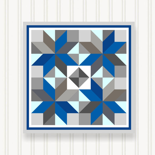 BARN QUILT Block,, 7 Beautiful Sizes, Wall Art Decor, Barn Quilt Sign, Barn Quilt Design BQ033-04