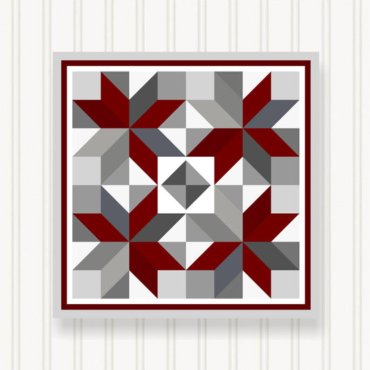 BARN QUILT Block, 7 Beautiful Sizes, Wall Art Decor, Barn Quilt Sign, Barn Quilt Design BQ033-05